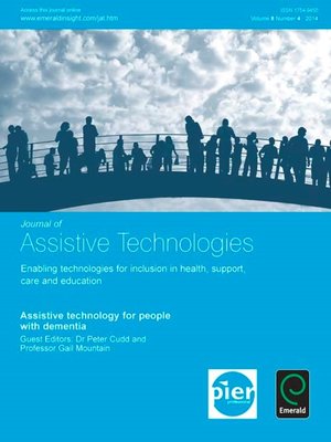 cover image of Journal of Assistive Technologies, Volume 8, Issue 4
